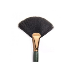 Pincel abanico polvos de pelo sintético | VENDETTA