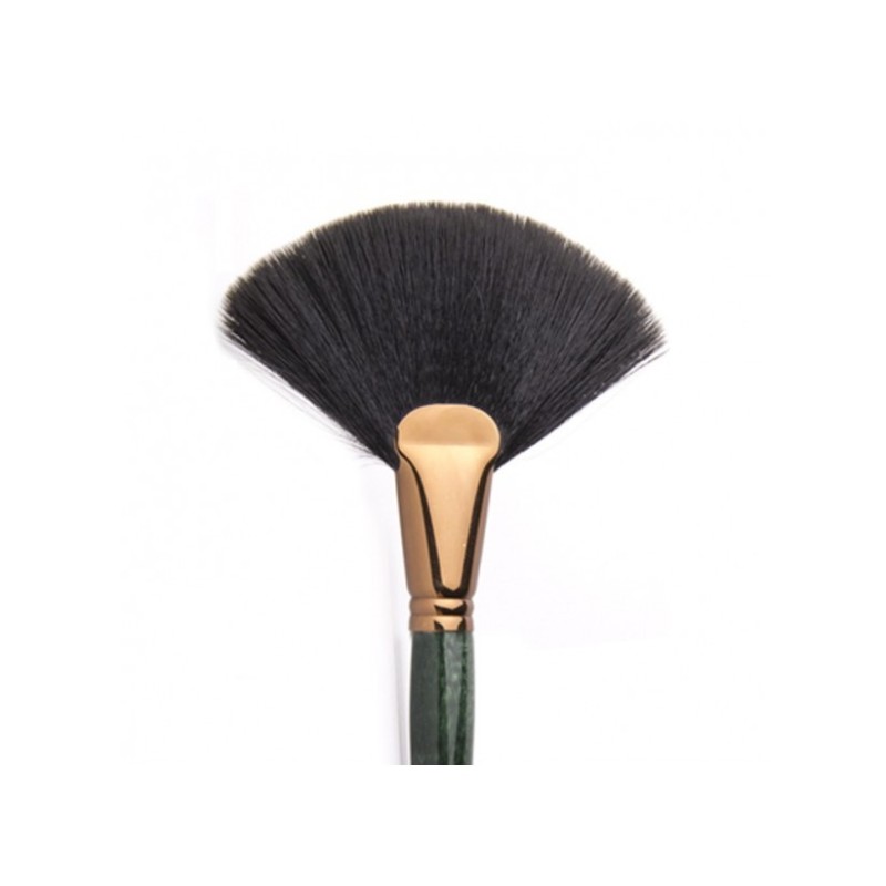 Pincel abanico polvos de pelo sintético | VENDETTA