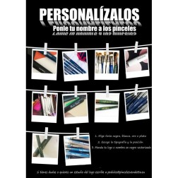 Personaliza tus pinceles con tu logo | VENDETTA