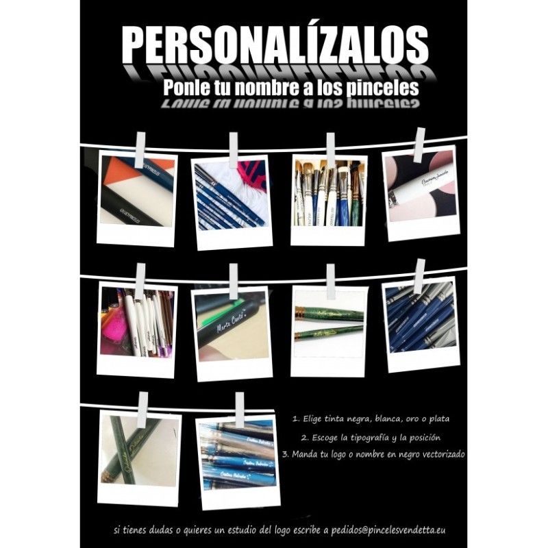 Personaliza tus pinceles con tu logo | VENDETTA