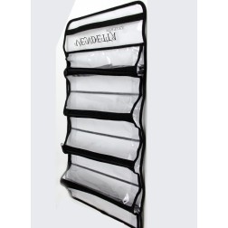 Neceser transparente cuatro bolsillos