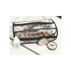 Neceser transparente cuatro bolsillos