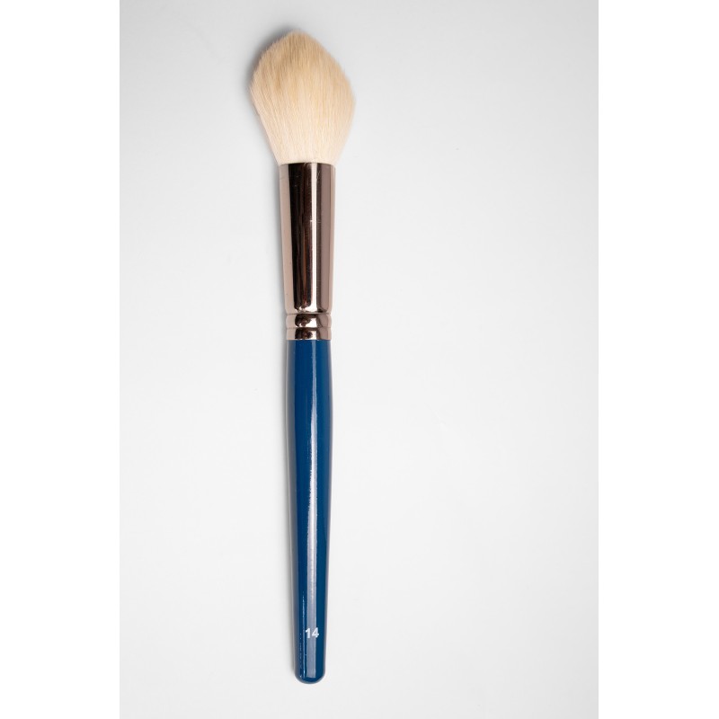 Pincel de polvos redondo de pelo de cabra blanca | VENDETTA