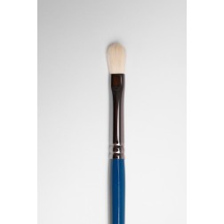Pincel plano largo de cabra blanca nº 1 | VENDETTA