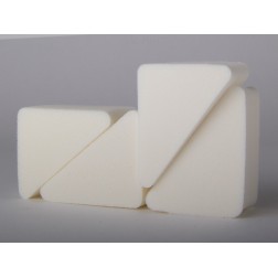 Esponja de latex cortada 4 triangulos | VENDETTA